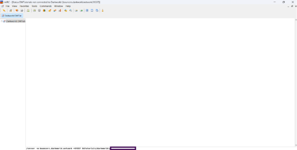 Example server configuration in DWBouncers/Clients/mIRC